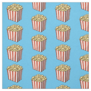 Popcorn-Cartoon-Abbildung Stoff