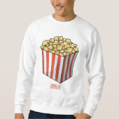 Popcorn-Cartoon-Abbildung Sweatshirt (Vorderseite)