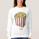 Popcorn-Cartoon-Abbildung Sweatshirt (Vorderseite)