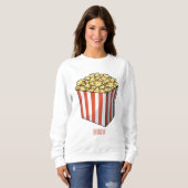 Popcorn-Cartoon-Abbildung Sweatshirt (Vorne ganz)
