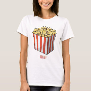 Popcorn-Cartoon-Abbildung T-Shirt