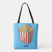 Popcorn-Cartoon-Abbildung Tasche (Rückseite)