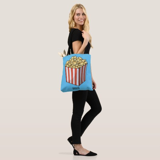 Popcorn-Cartoon-Abbildung Tasche (Am Model)