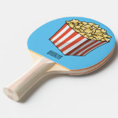 Popcorn-Cartoon-Abbildung Tischtennis Schläger (Vorderseite)