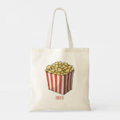 Popcorn-Cartoon-Abbildung Tragetasche (Rückseite)