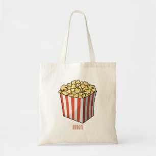 Popcorn-Cartoon-Abbildung Tragetasche