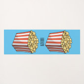 Popcorn-Cartoon-Abbildung Yogamatte (Rückseite (Horizontal))