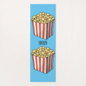 Popcorn-Cartoon-Abbildung Yogamatte (Rückseite)