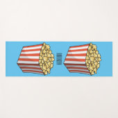 Popcorn-Cartoon-Abbildung Yogamatte (Vorderseite (Horizontal))