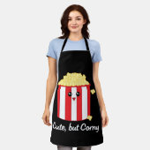 Popcorn Cartoon Niedlich, aber Corny Schürze (Getragen)