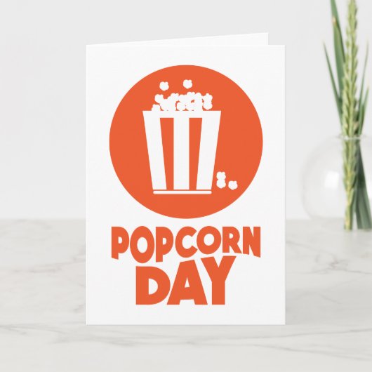 Popcorn Day - Aufwertungstag Karte (Vorderseite)
