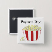 Popcorn Day Button (Vorne & Hinten)