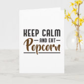 Popcorn Day Cinema Movie Behalt Calm Snack Geschen Karte (Gelbe Blume)