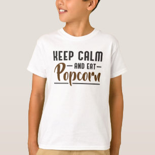 Popcorn Day Cinema Movie Behalt Calm Snack Geschen T-Shirt