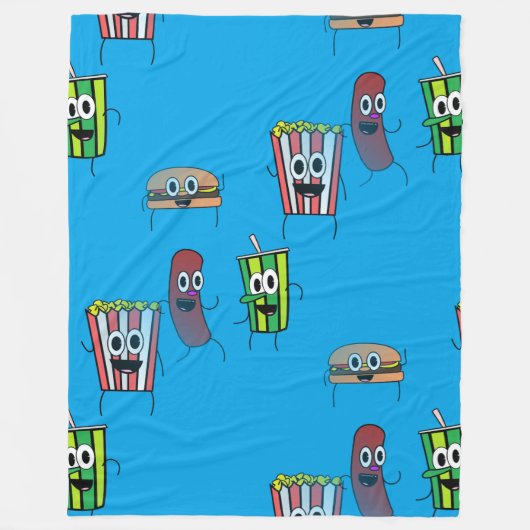 Popcorn-Decke Fleecedecke (Vorderseite)