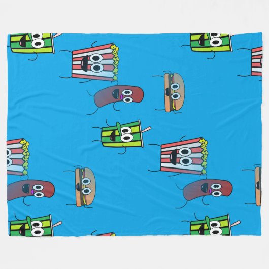 Popcorn-Decke Fleecedecke (Vorderseite (Horizontal))