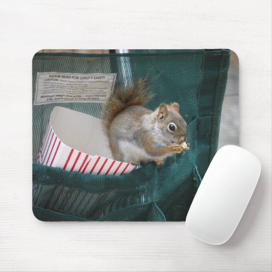 Popcorn-Eichhörnchenmousepad Mousepad (Mit Mouse)