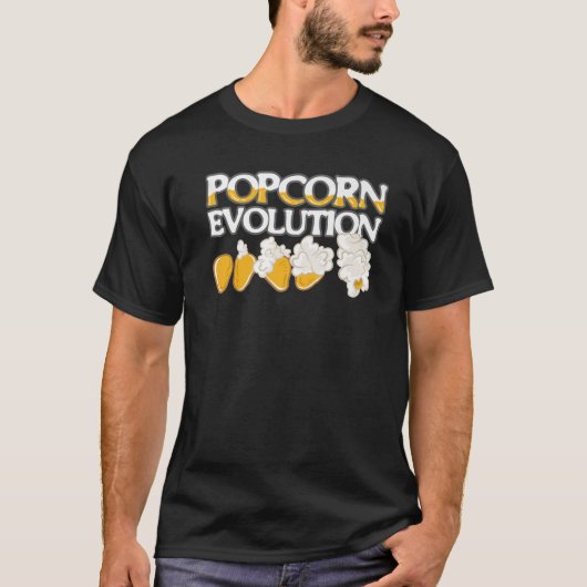 Popcorn Evolution Popcorn Enthusiast Corn Kernel T-Shirt (Vorderseite)