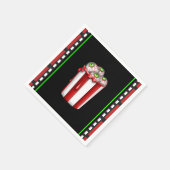 Popcorn Eyeball Halloween Fright Night Gastgeschen Serviette (Ecke)