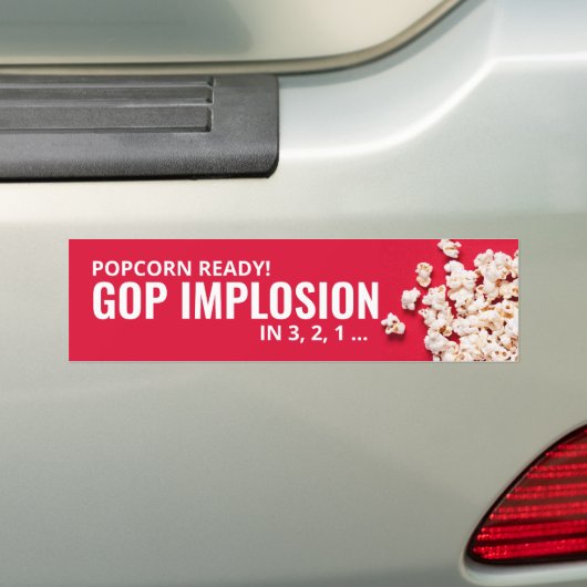 Popcorn fertig! GOP Implosion in 3, 2, 1 ... Autoaufkleber (Auf Auto)