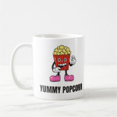 Popcorn Food Kawaii Face Kaffeetasse (Links)