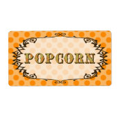 Popcorn Food Label (Vorne)