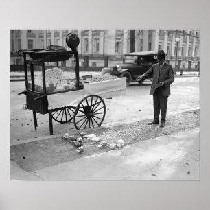 Popcorn für Sale, 1926. Vintages Foto Poster