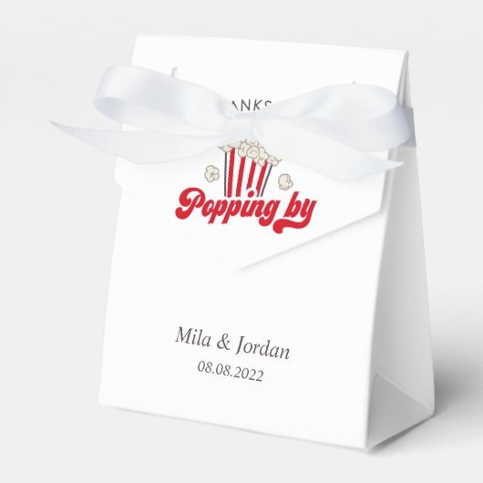 Popcorn Gastgeschenk Geschenkboxen Geschenkschachtel (Vorderseite)