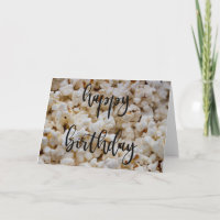 Popcorn Geburtstagskarte