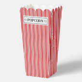 Popcorn-Gefälligkeitsbox mit Rot und Weiß Streifen Geschenkschachtel (Vorderseite)