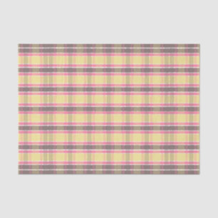 Popcorn Gelbbblegum Pink Kaffeebrot Kariert Seidenpapier