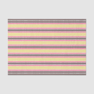 Popcorn Gelbes Bubblegum Pink Kaffee Brown Streife Seidenpapier