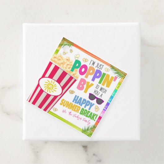 Popcorn-Geschenkmarke Geschenkanhänger (Beispiel)