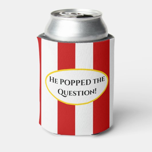 Popcorn gestylt Dose cooler Dosenkühler (Kanne Rückseite)