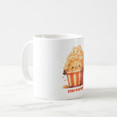 Popcorn-Glück Kaffeetasse (Vorderseite Links)