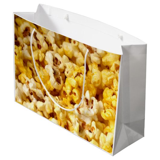 Popcorn Große Geschenktüte (Rückseite Schrägansicht)