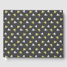 Popcorn Guest Book (Dark Gray & Butter Yellow) Gästebuch