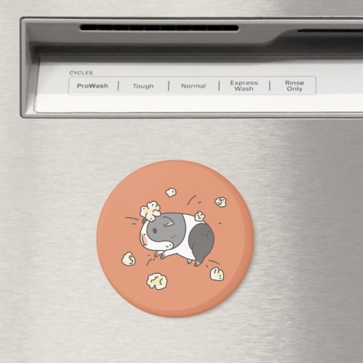 Popcorn-Guinea Magnet (In Situ (Geschirrspüler))