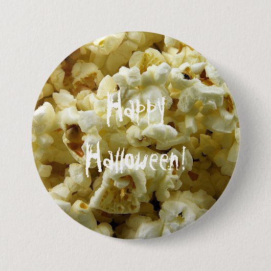 Popcorn Halloween Button (Vorderseite)