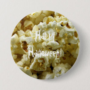 Popcorn Halloween Button