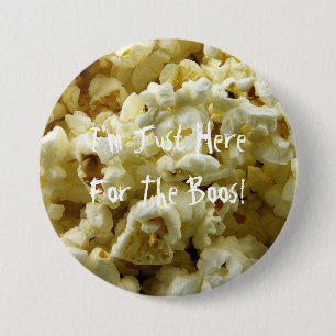 Popcorn Halloween Button