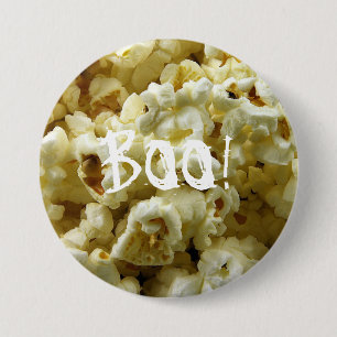 Popcorn Halloween Button