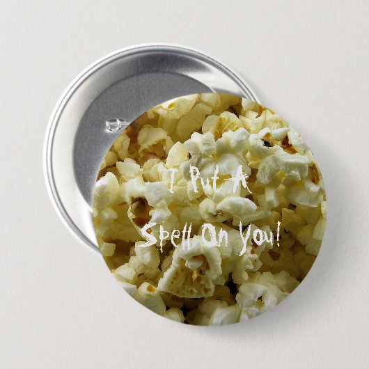 Popcorn Halloween Button (Vorne & Hinten)