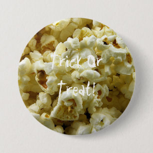 Popcorn Halloween Button