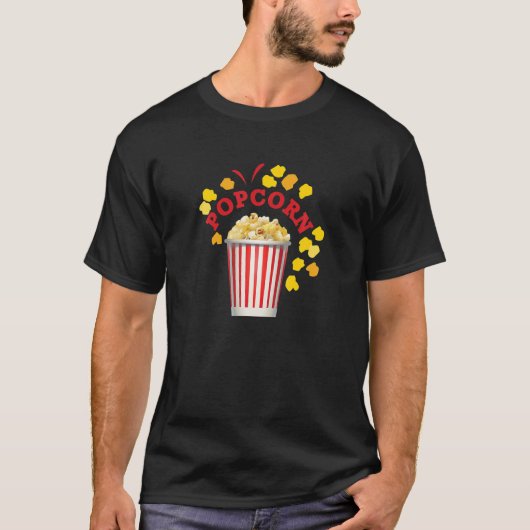 Popcorn Halloween Kostümgruppen Nahrungsmittel T-Shirt (Vorderseite)