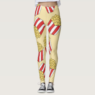 Popcorn handgezeichnet, farbenfrohe, nahtlose Must Leggings