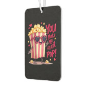 Popcorn Heart Pop Valentine Design Autolufterfrischer (Links)