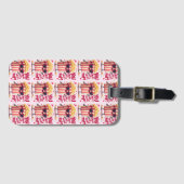 Popcorn-Herz-Pop-Valentins-Design Gepäckanhänger (Vorderseite (Horizontal))