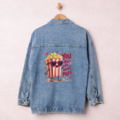 Popcorn-Herz-Pop-Valentins-Design Jeansjacke (Hangar)