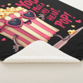 Popcorn-Herz-Pop-Valentins-Design Sherpadecke (3/4)